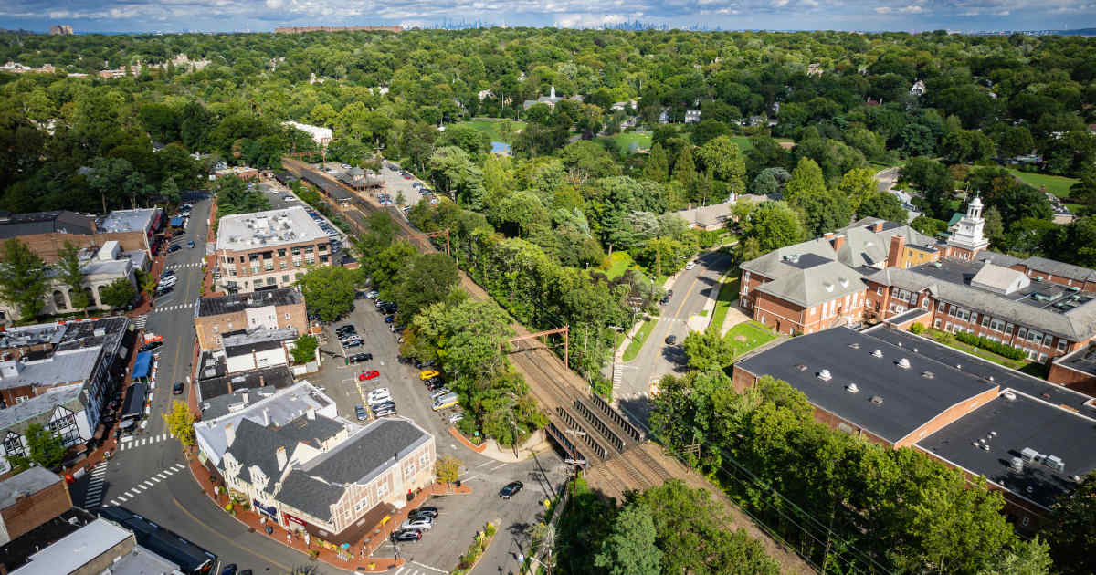 Maplewood New Jersey aerial view